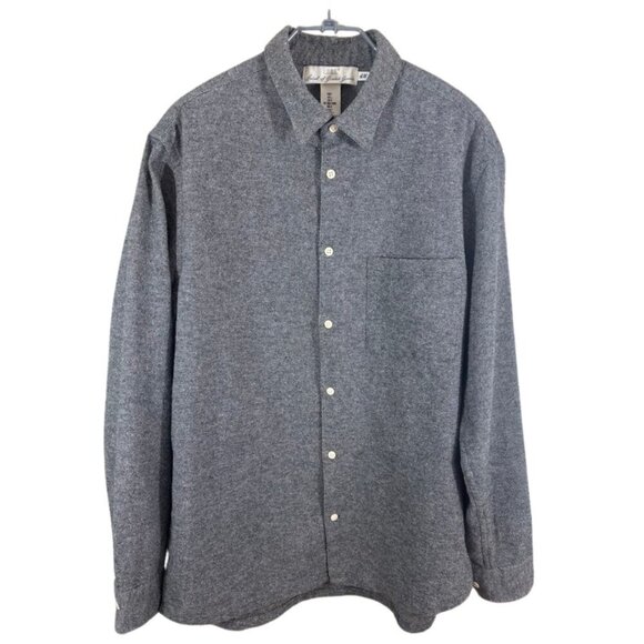 Men's Gray Casual Button Down Shirt - Picture 1 of 8
